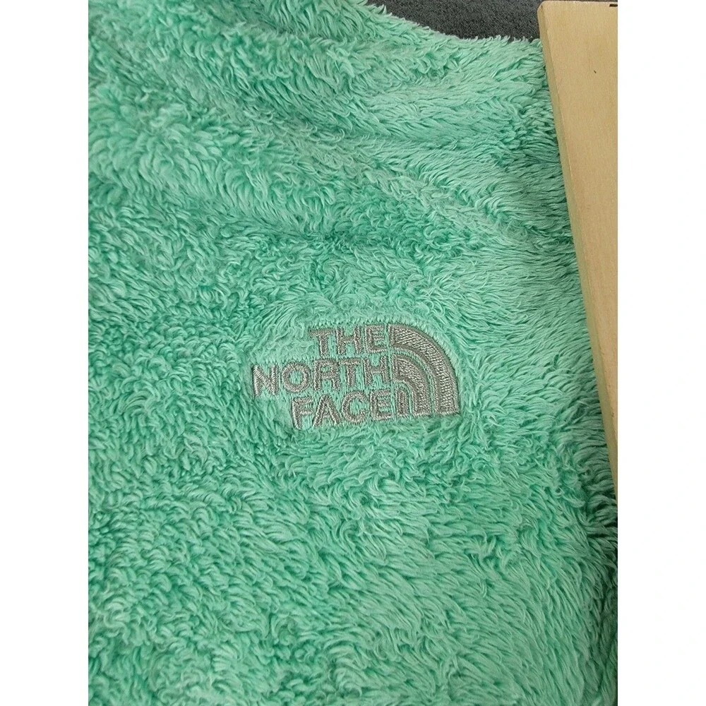 North Face Jacket‎ Girls XL Teal Fleece Full Zip Thumbholes Soft Outdoor Layer